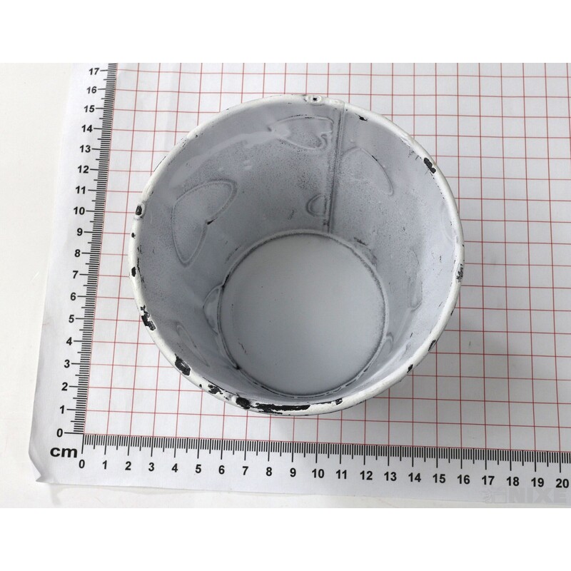 PLECHOVÝ OBAL 11x10cm*BÍLÁ