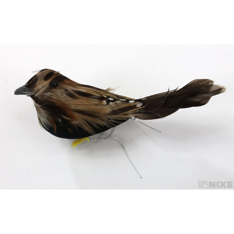 PTÁČEK KLIPS 10cm 12ks*PŘÍRODNÍ