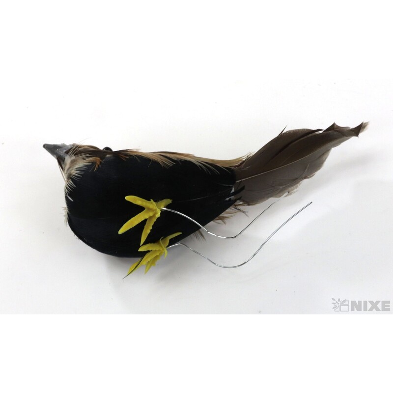 PTÁČEK KLIPS 10cm 12ks*PŘÍRODNÍ