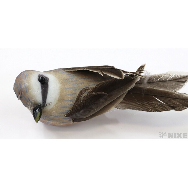 PTÁČEK KLIPS 9cm 6ks*PŘÍRODNÍ