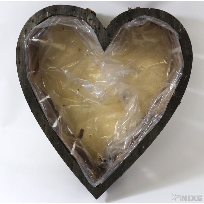 OBAL SRDCE D 36x10cm 26x8*PŘÍRODNÍ