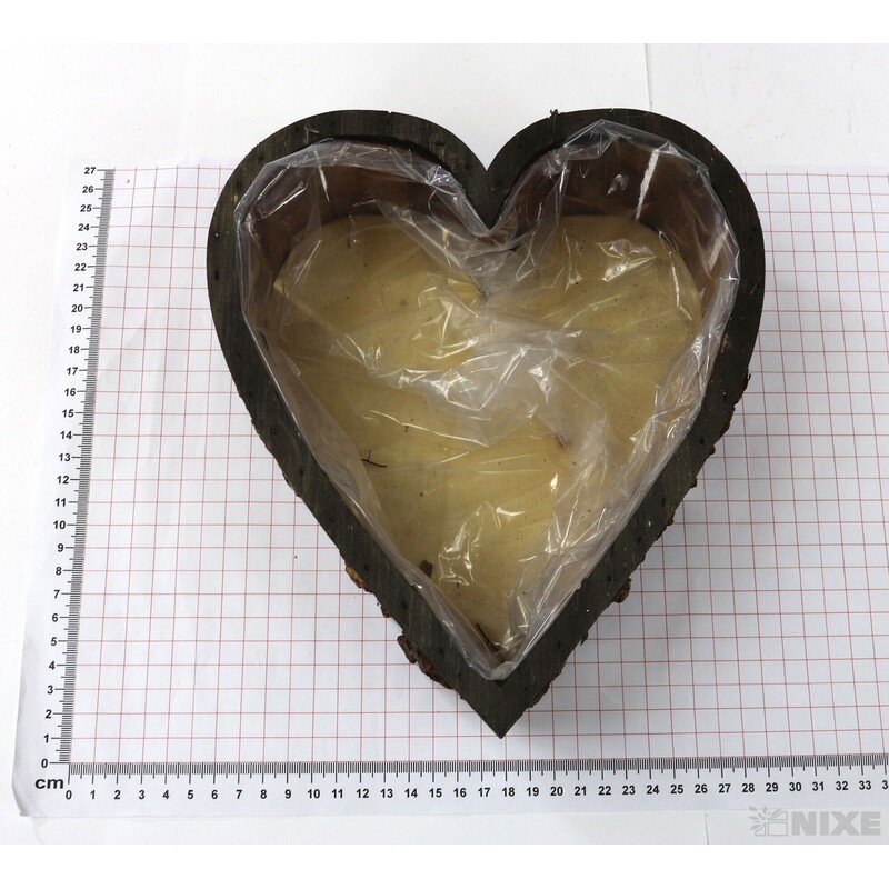 OBAL SRDCE D 36x10cm 26x8*PŘÍRODNÍ