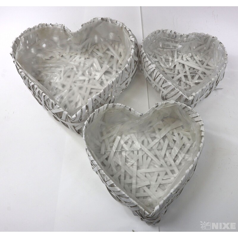 OBAL SRDCE 34x9cm 29x9 24x9*BÍLÁ