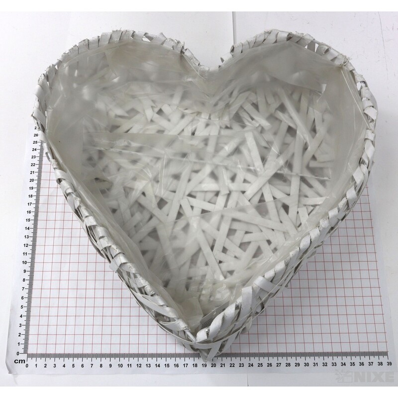 OBAL SRDCE 34x9cm 29x9 24x9*BÍLÁ