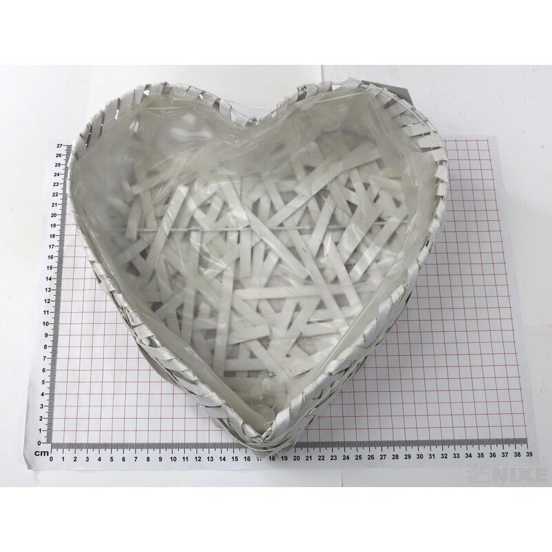 OBAL SRDCE 34x9cm 29x9 24x9*BÍLÁ