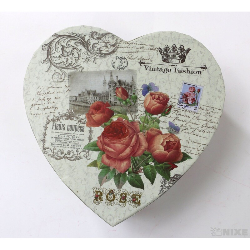 KRABICE SRDCE 3ks 15x7cm 13x6 12x5*