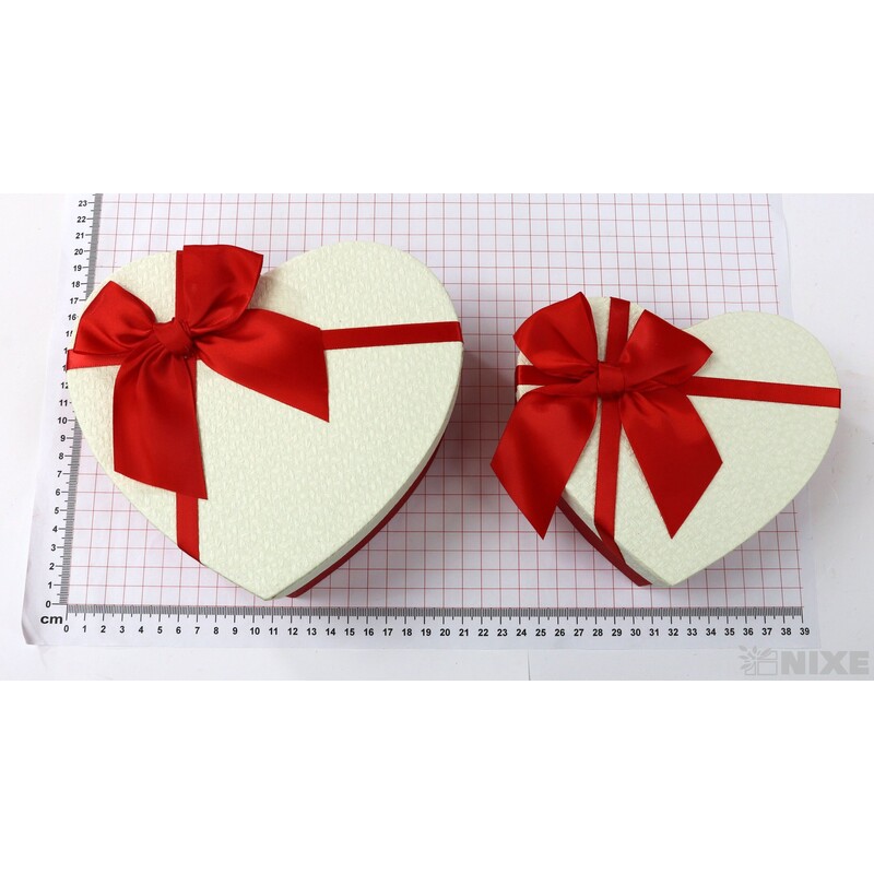 KRABICE SRDCE 3ks 20x9cm 17x7 13x6*