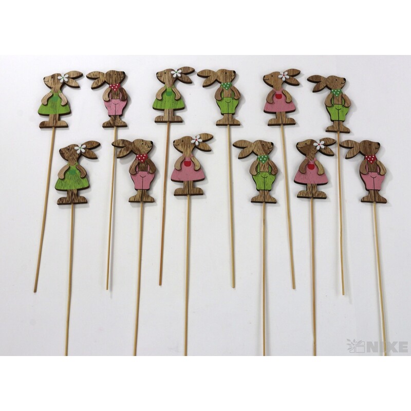 ZÁPICH ZAJÍC 8x28cm 12ks*MIX BAREV