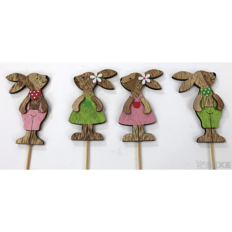 ZÁPICH ZAJÍC 8x28cm 12ks*MIX BAREV