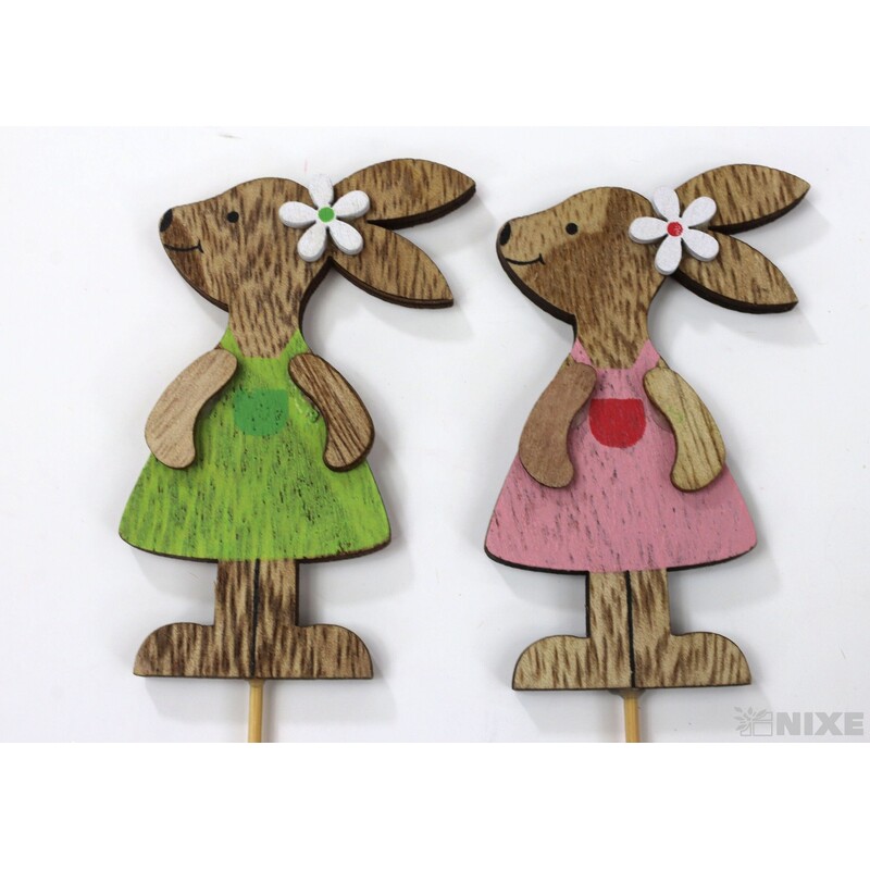 ZÁPICH ZAJÍC 8x28cm 12ks*MIX BAREV