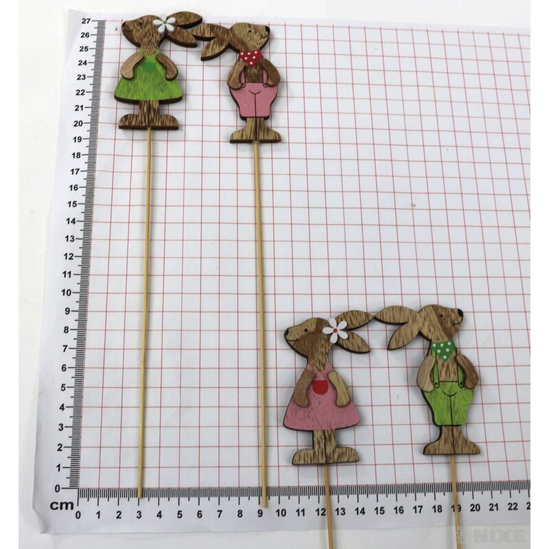 ZÁPICH ZAJÍC 8x28cm 12ks*MIX BAREV