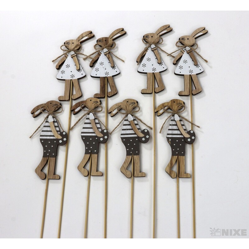 ZÁPICH ZAJÍC 11,5x33cm 8ks*MIX BAREV