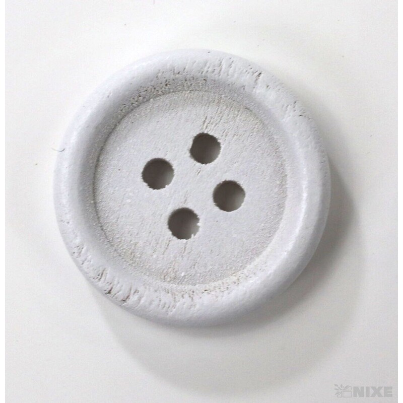 KNOFLÍK DŘEVO 2cm 15ks*BÍLÁ