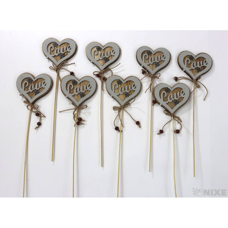 ZÁPICH SRDCE 7x27cm 8ks*