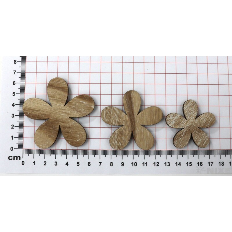 KVÍTEK 4,5-6,5cm 12ks*PŘÍRODNÍ