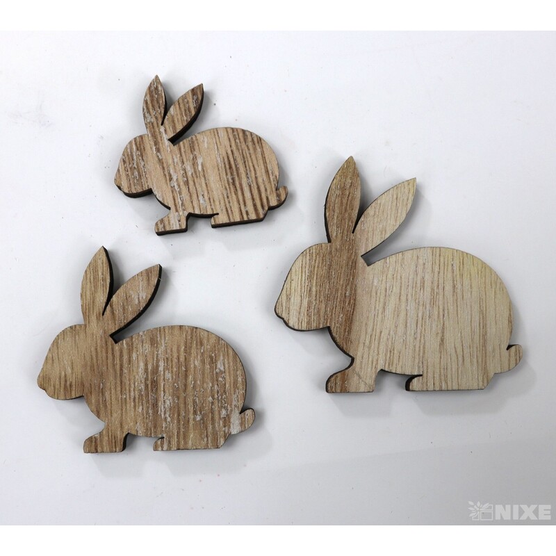 ZAJÍC 5-6,5cm 12ks*PŘÍRODNÍ