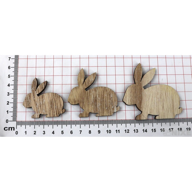 ZAJÍC 5-6,5cm 12ks*PŘÍRODNÍ