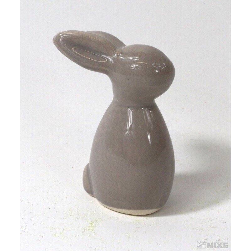 ZAJÍC KERAMIKA 6cm*HNĚDÁ