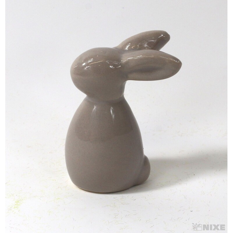 ZAJÍC KERAMIKA 6cm*HNĚDÁ