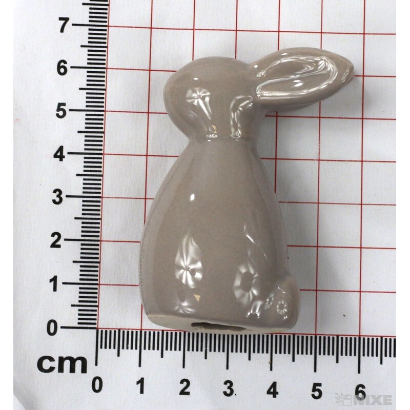 ZAJÍC KERAMIKA 6cm*HNĚDÁ