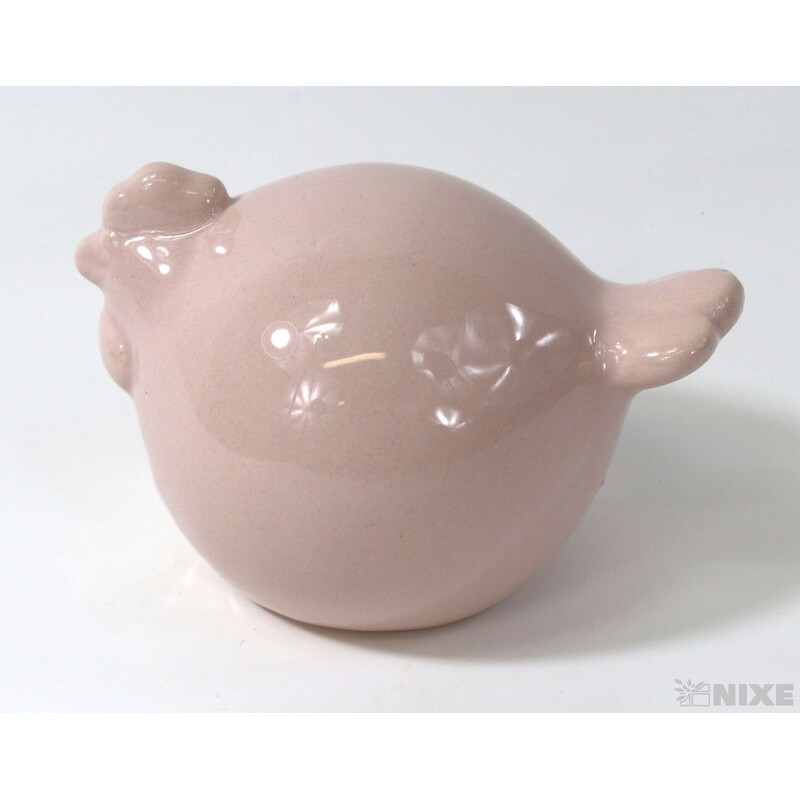 SLEPICE KERAMIKA 8x6cm*RŮŽOVÁ