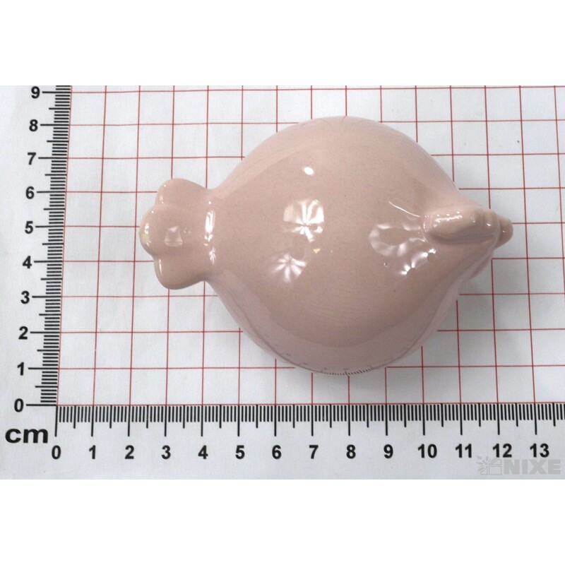 SLEPICE KERAMIKA 8x6cm*RŮŽOVÁ