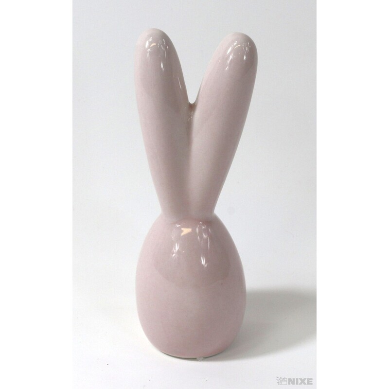 ZAJÍC PORCELÁN 10,5cm*RŮŽOVÁ