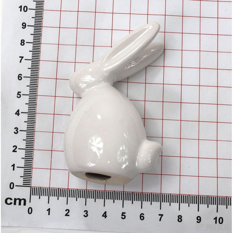 ZAJÍC KERAMIKA 8cm*BÍLÁ