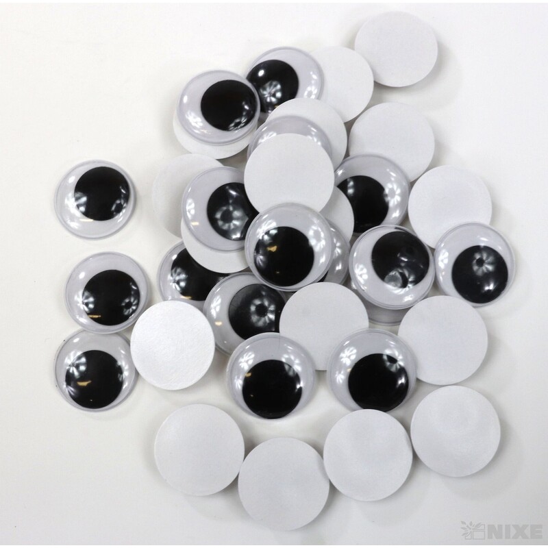 OČI PLASTOVÉ 3cm 500ks NALEP