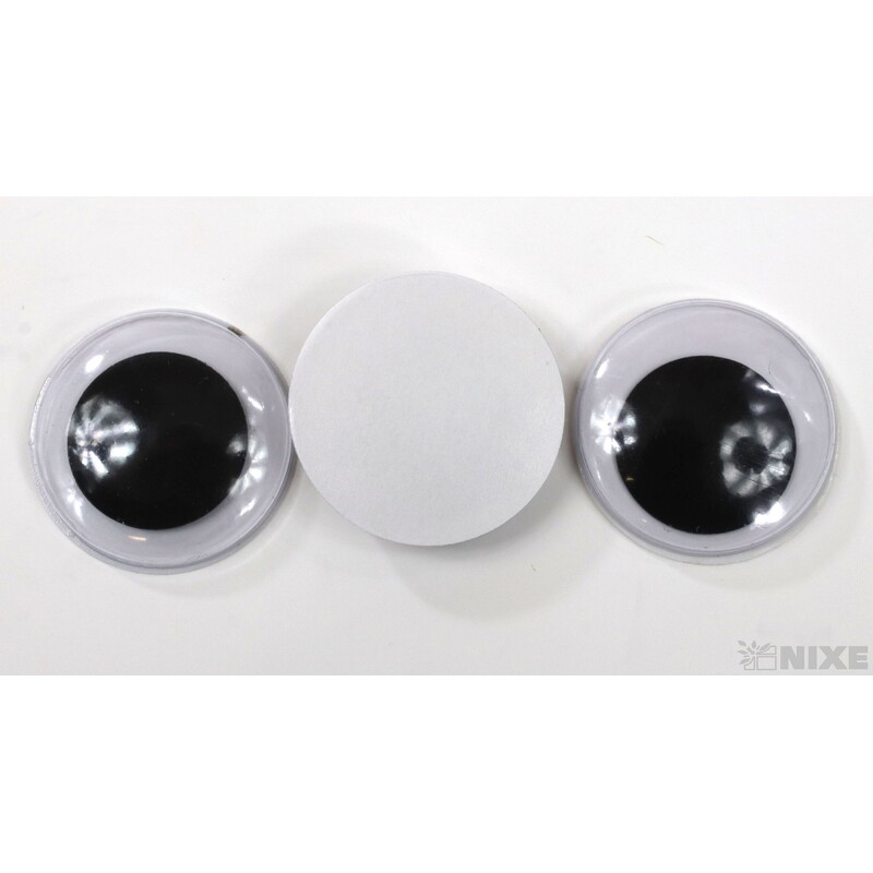 OČI PLASTOVÉ 3cm 500ks NALEP