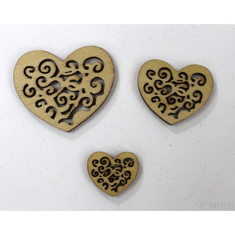 SRDCE 1,5-3,5cm 30ks*PŘÍRODNÍ