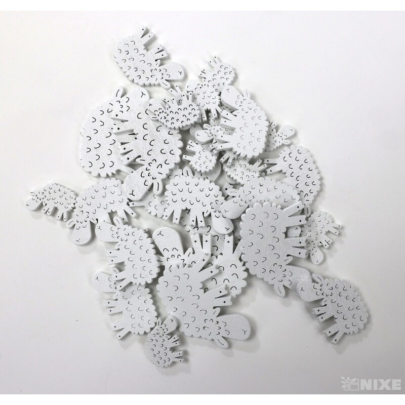 OVEČKY 2-4cm 30ks*BÍLÁ