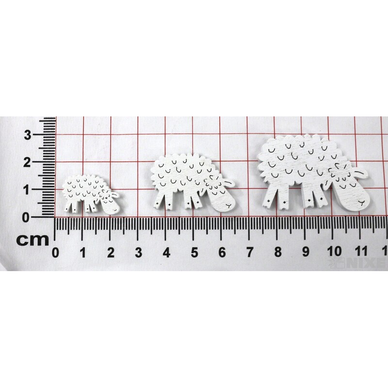 OVEČKY 2-4cm 30ks*BÍLÁ