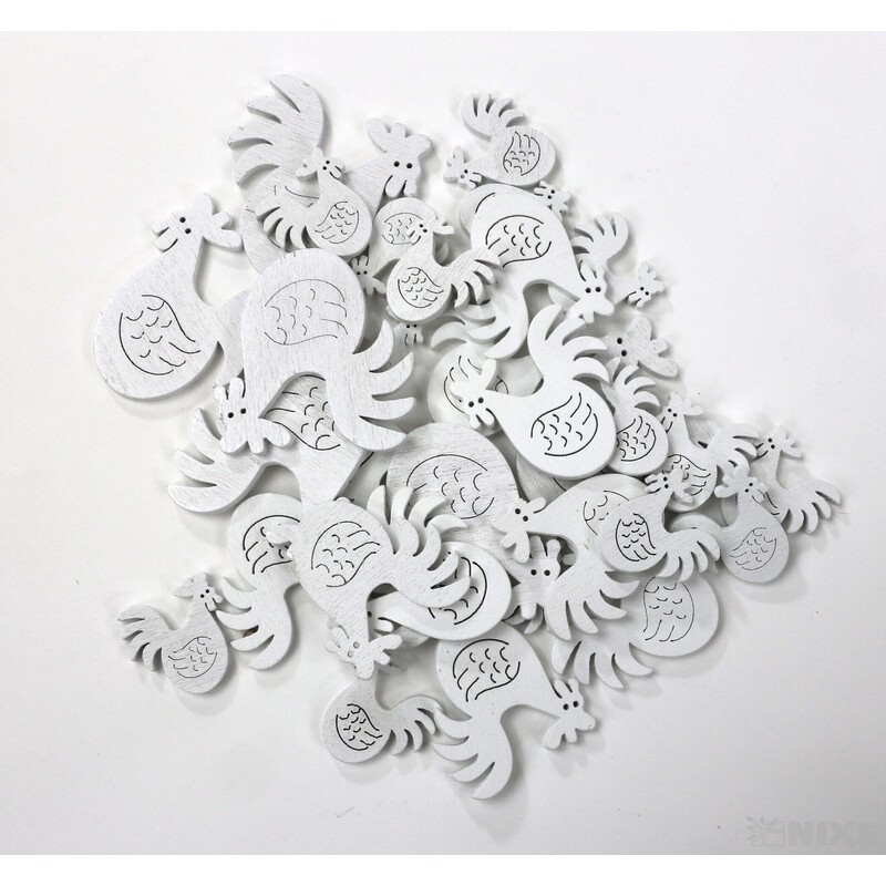 KOHOUT 2-4cm 30ks*BÍLÁ