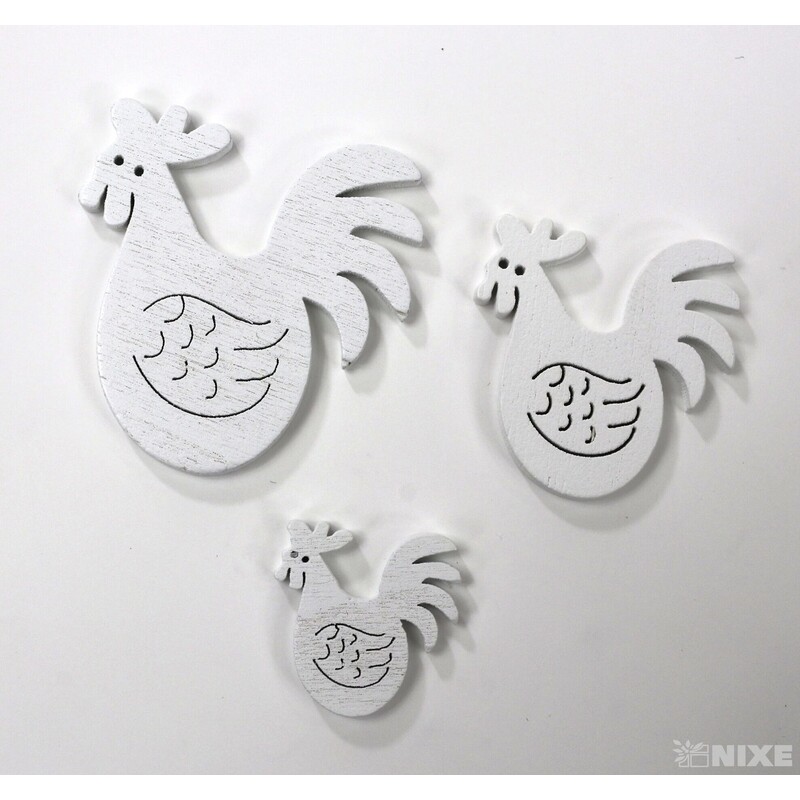 KOHOUT 2-4cm 30ks*BÍLÁ