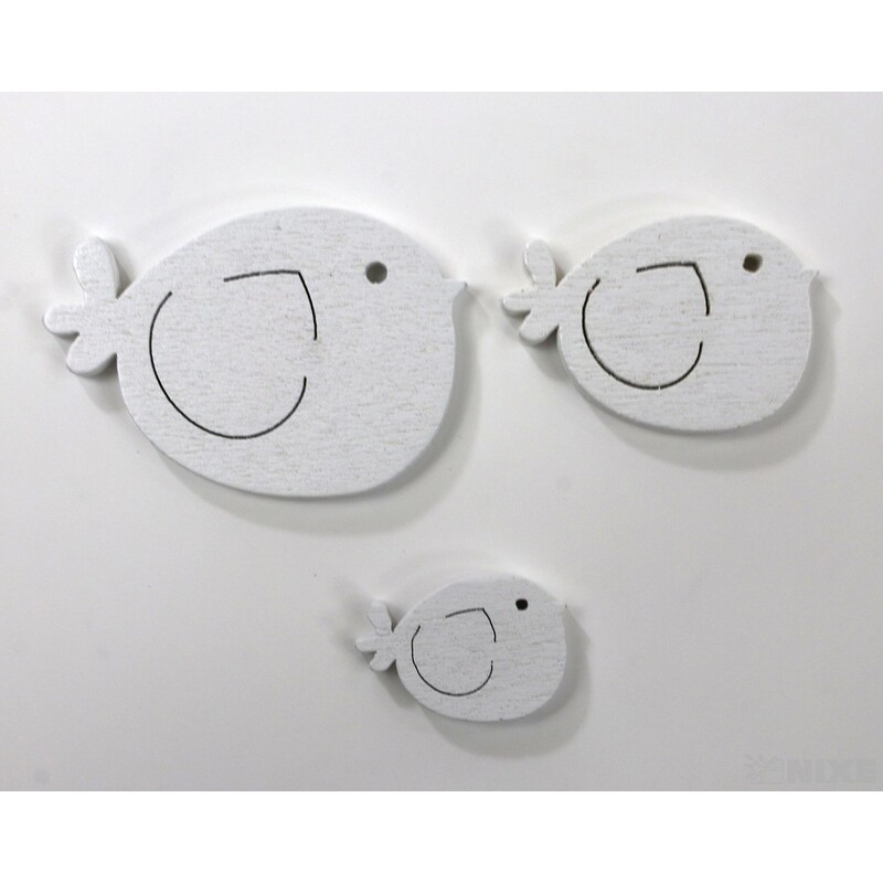 PTÁČEK 2-4cm 30ks*BÍLÁ