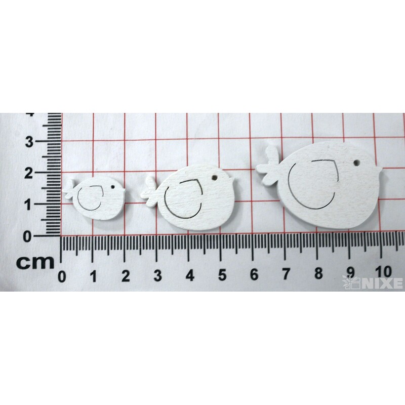 PTÁČEK 2-4cm 30ks*BÍLÁ