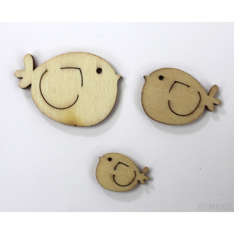 PTÁČEK 2-4cm 30ks*PŘÍRODNÍ