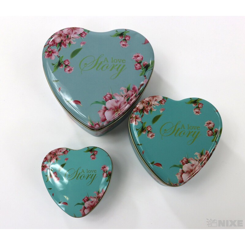 PLECHOVÉ SRDCE 11x4cm 9x4 7x3*