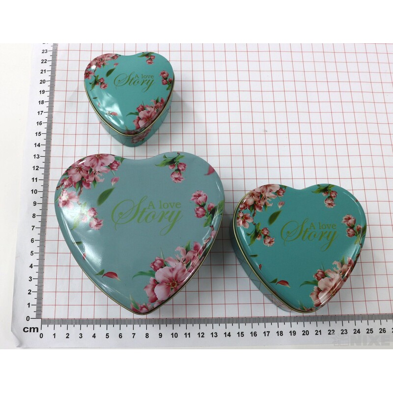 PLECHOVÉ SRDCE 11x4cm 9x4 7x3*