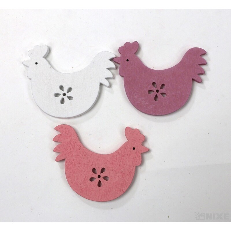 KOHOUT 4,5cm 24ks*MIX BAREV