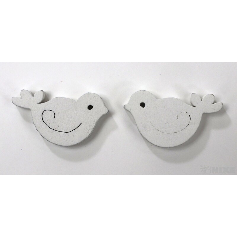 PTÁČEK 2,5cm 50ks*BÍLÁ