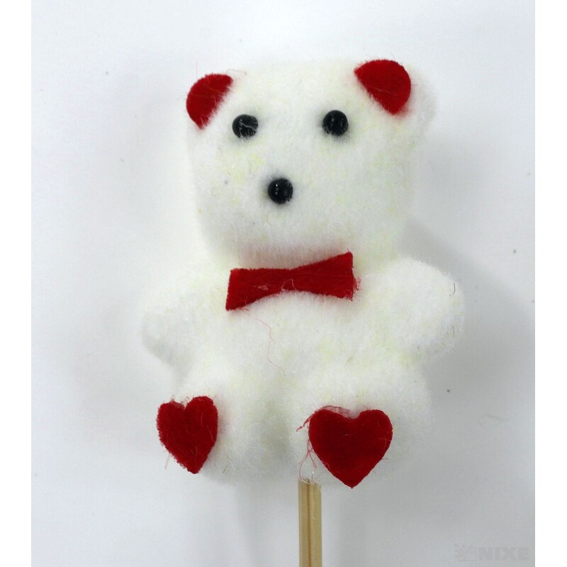 ZÁPICH MEDVÍDEK 6ks 5x20cm*BÍLÁ