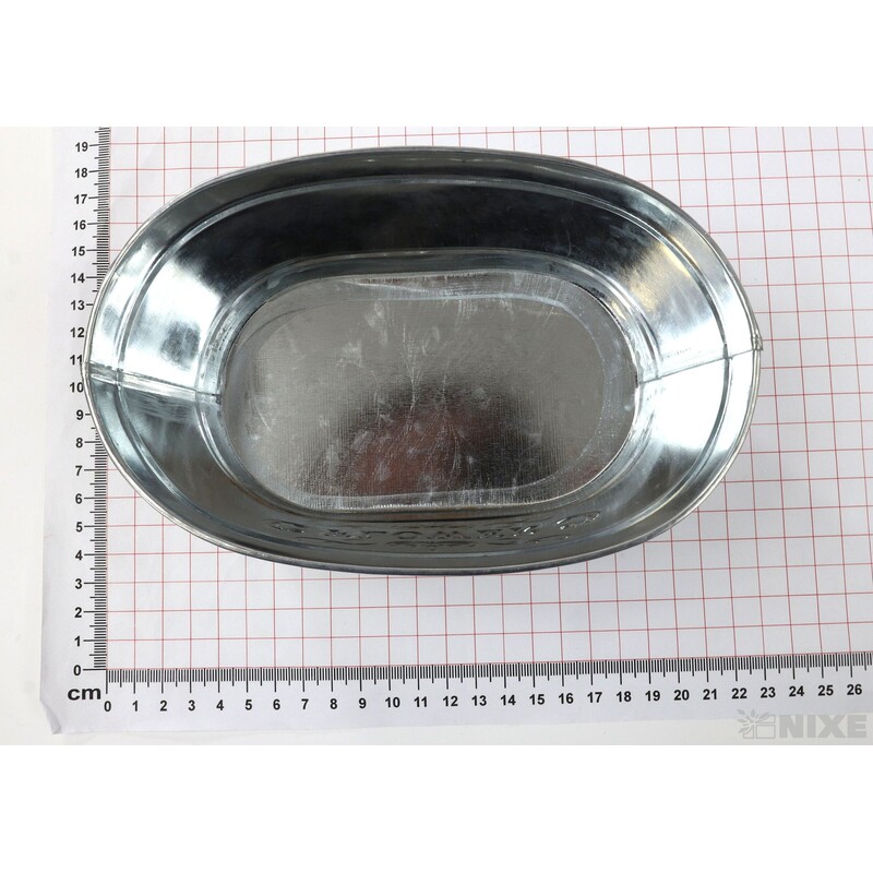 PLECHOVÁ MISKA OVÁL  18x11x9cm*