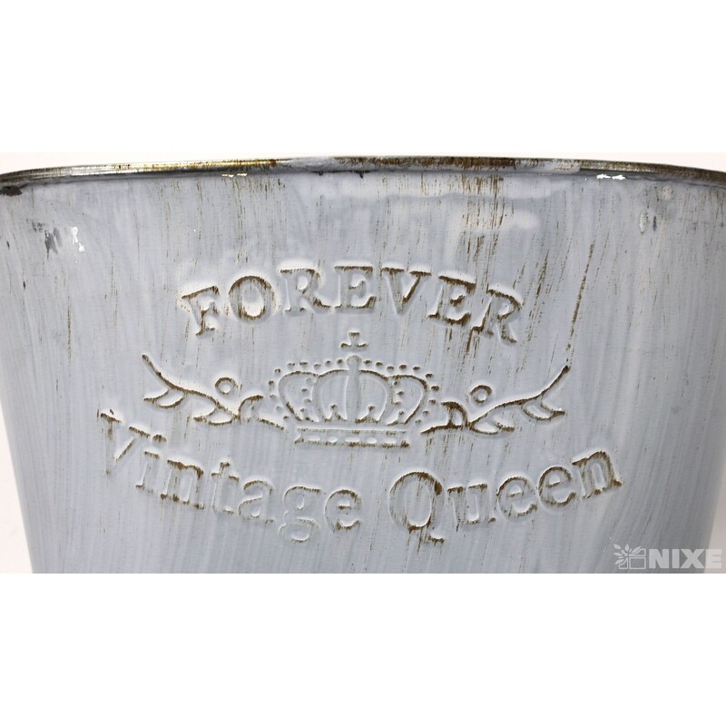 PLECHOVÁ MISKA OVÁL 18x11x9cm*BÍLÁ