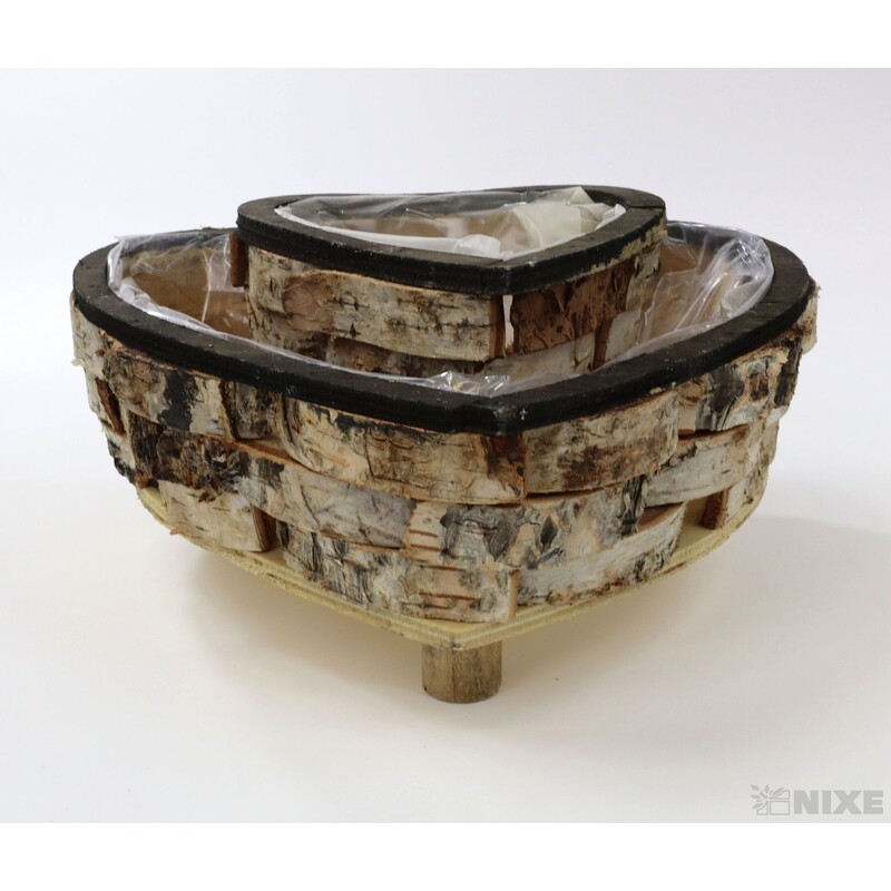 OBAL SRDCE KŮRA 22x8cm 16x5cm*PŘÍRODNÍ