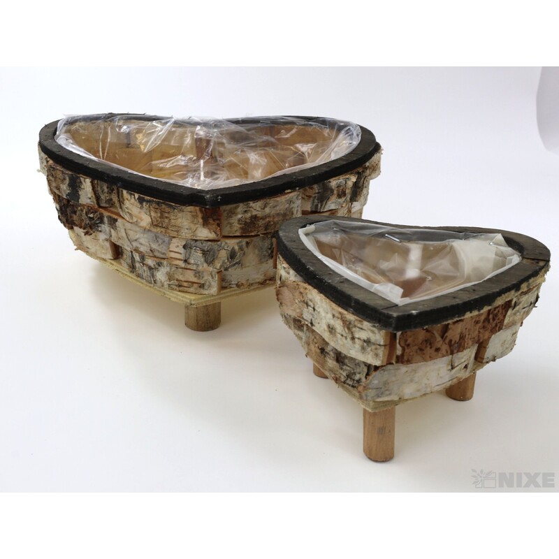 OBAL SRDCE KŮRA 22x8cm 16x5cm*PŘÍRODNÍ