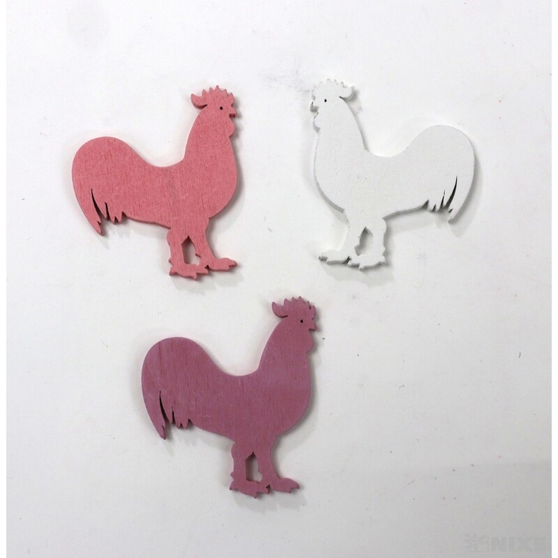 KOHOUT 4,5cm 24ks*MIX BAREV