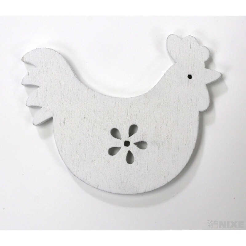 KOHOUT 4,5cm 18ks*BÍLÁ