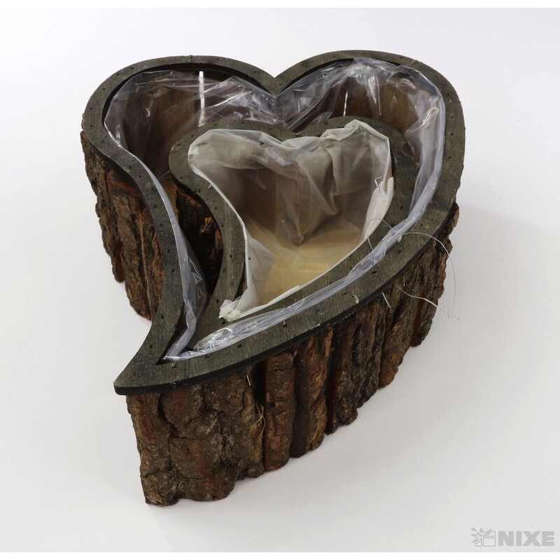 OBAL SRDCE KŮRA 28x10cm 19x8*PŘÍRODNÍ